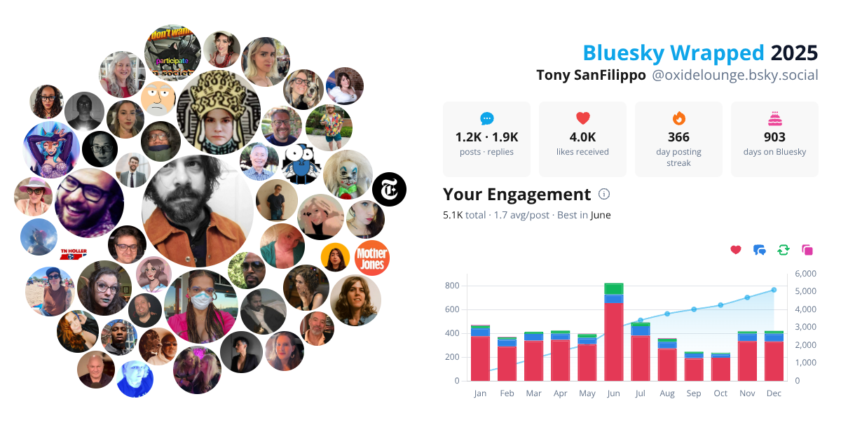 Your Bluesky Wrapped 2025 preview