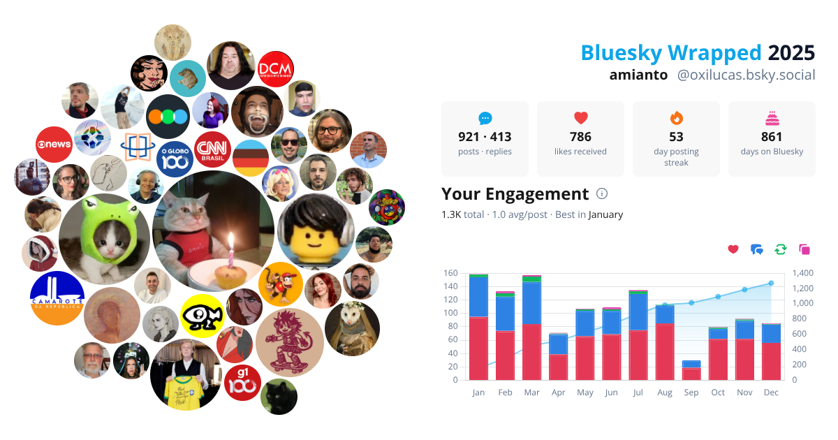 Your Bluesky Wrapped 2025 preview