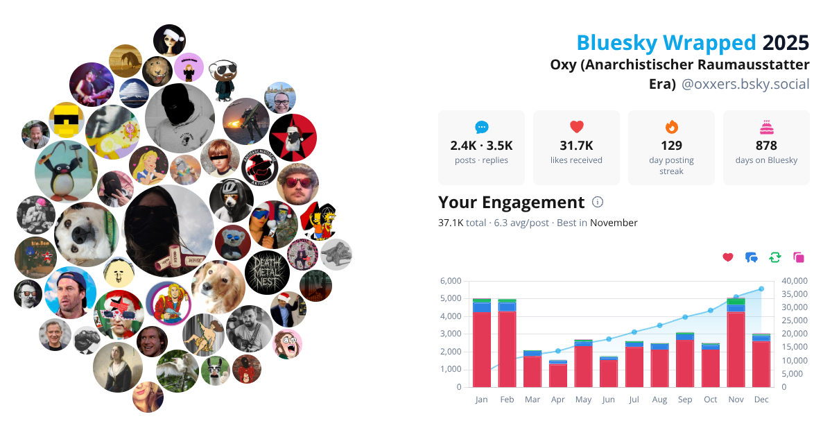 Your Bluesky Wrapped 2025 preview