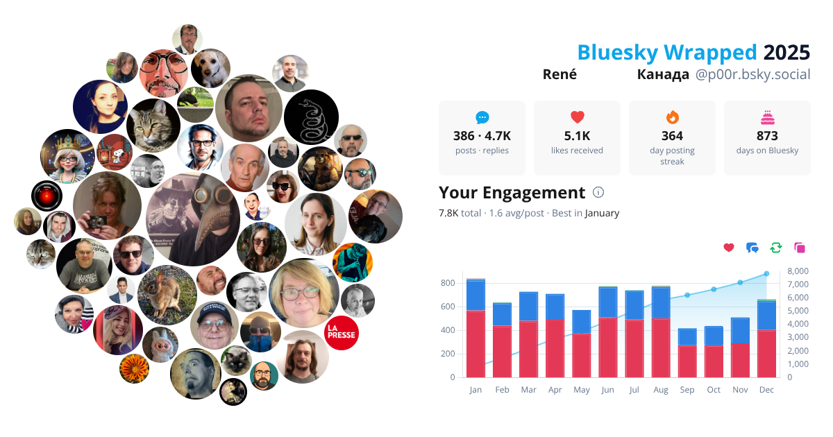 Your Bluesky Wrapped 2025 preview