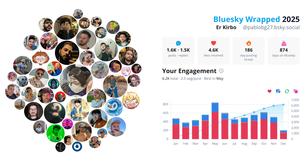 Your Bluesky Wrapped 2025 preview