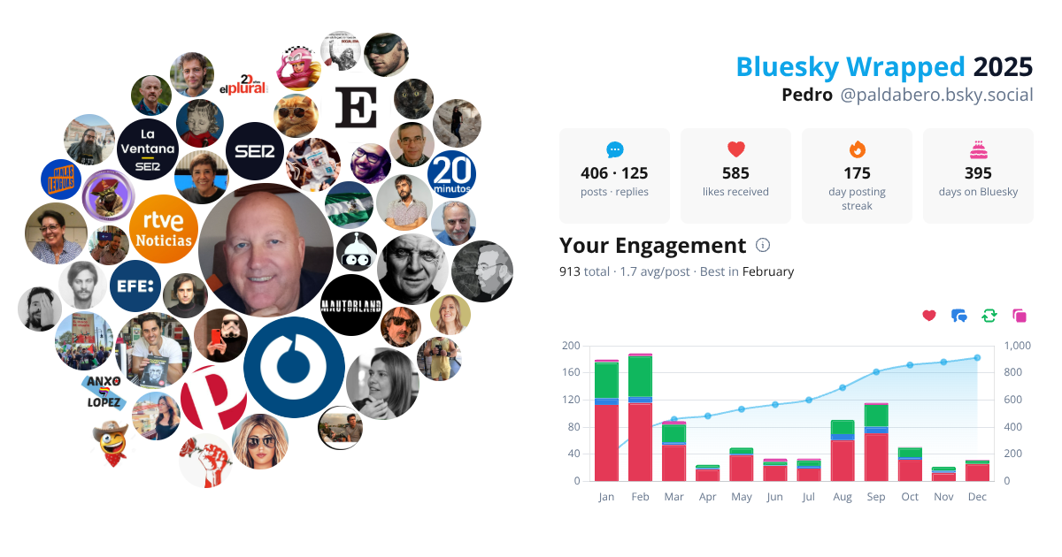 Your Bluesky Wrapped 2025 preview