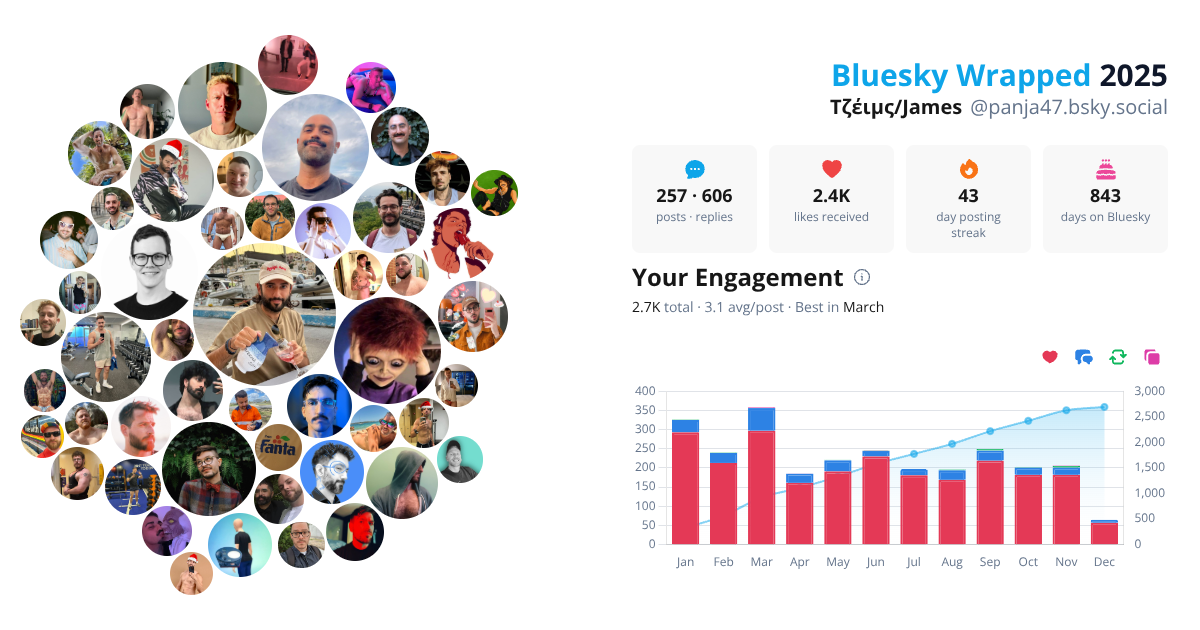 Your Bluesky Wrapped 2025 preview