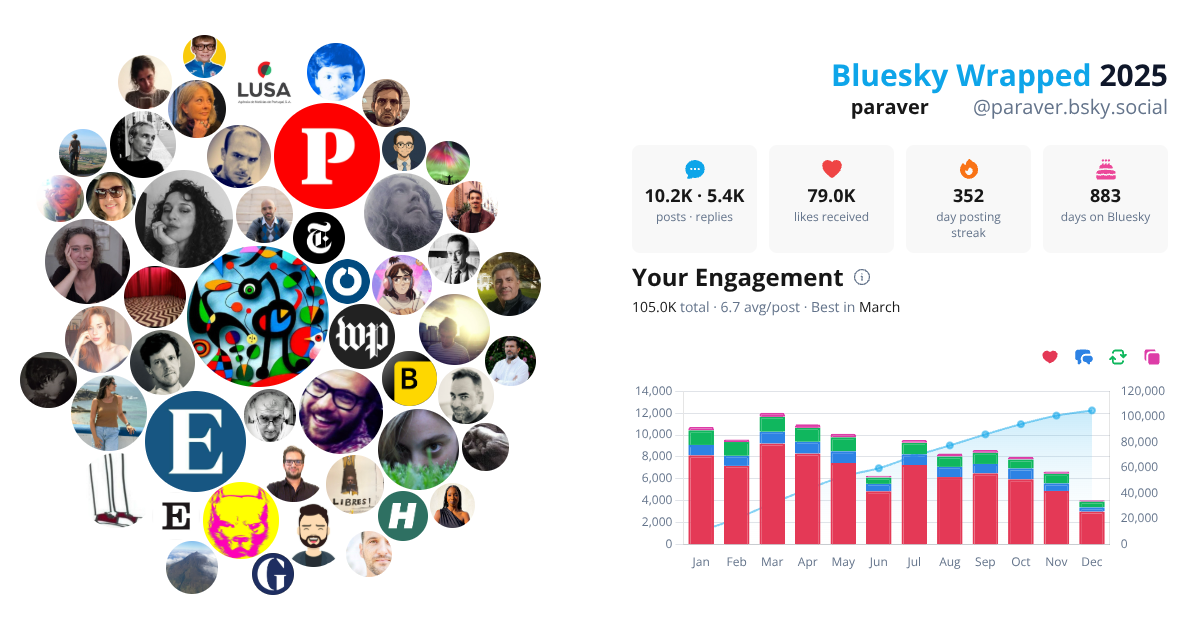 Your Bluesky Wrapped 2025 preview
