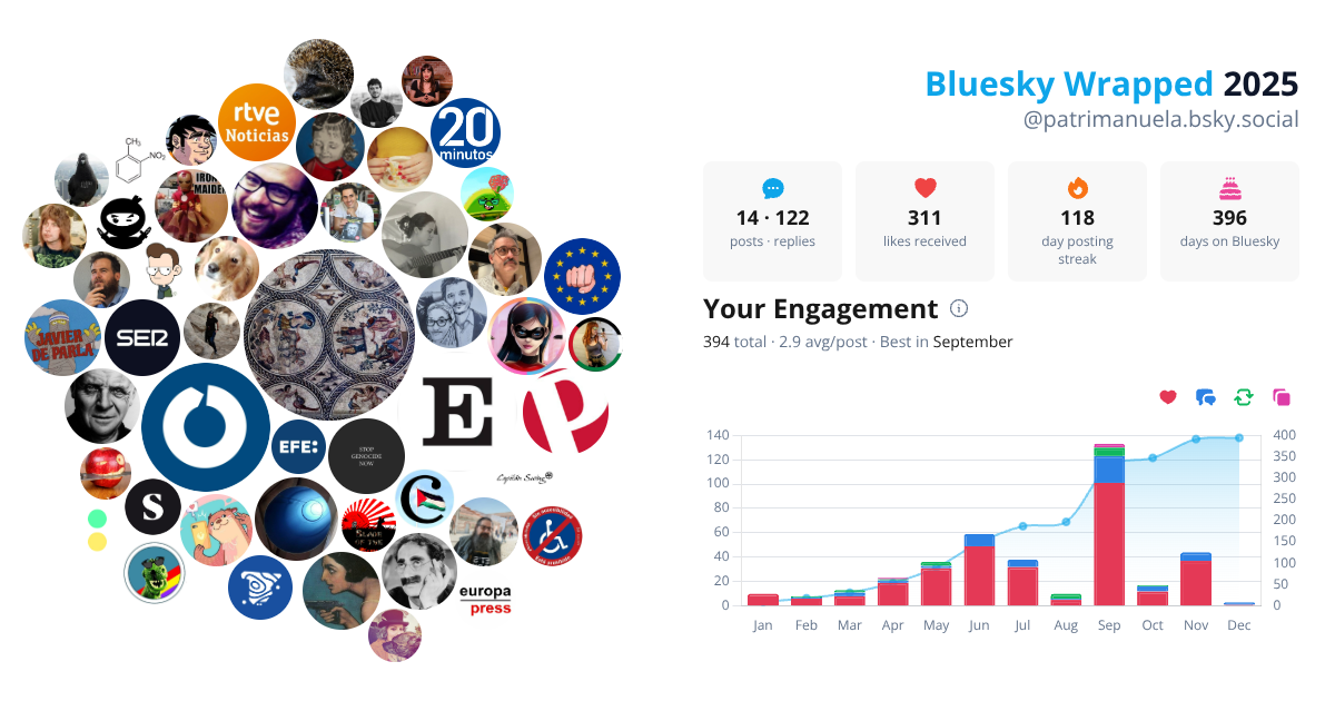 Your Bluesky Wrapped 2025 preview