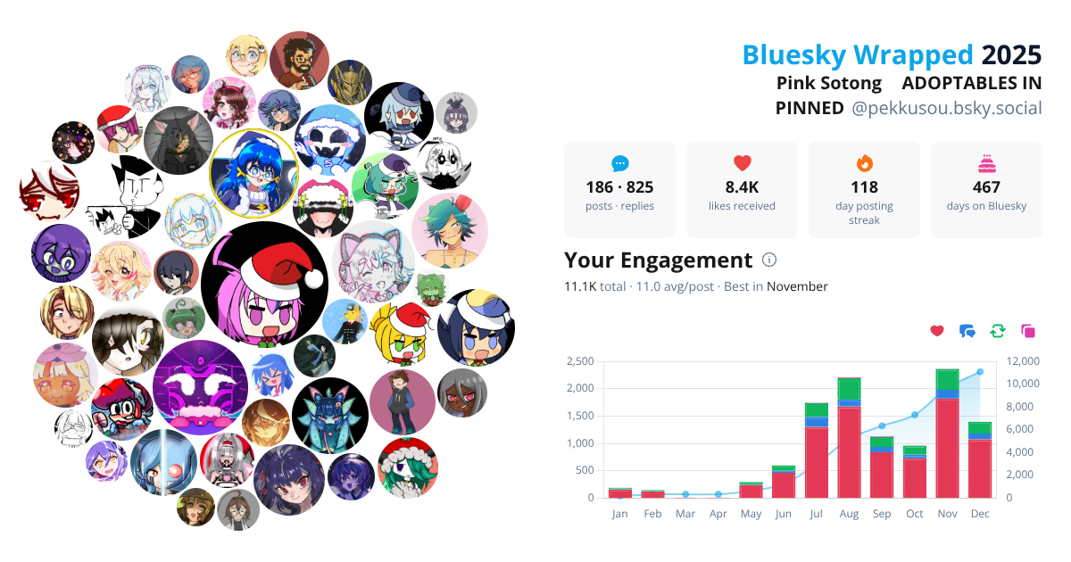 Your Bluesky Wrapped 2025 preview