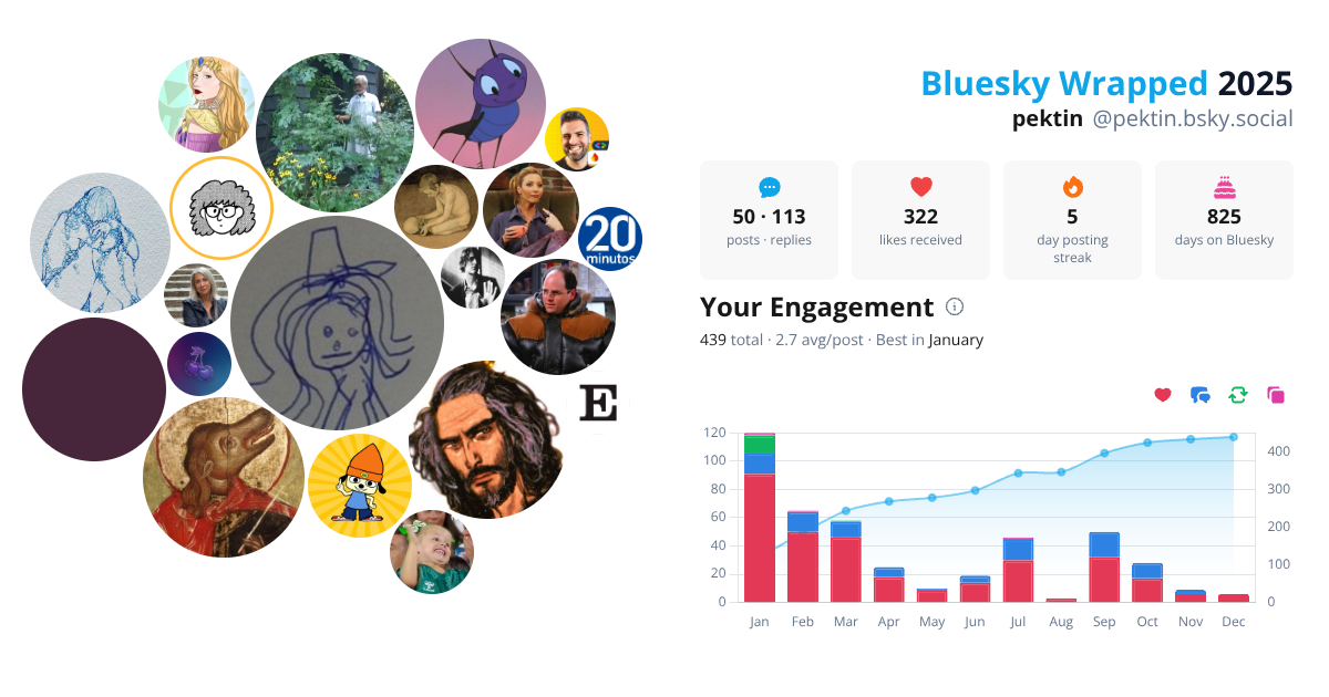 Your Bluesky Wrapped 2025 preview