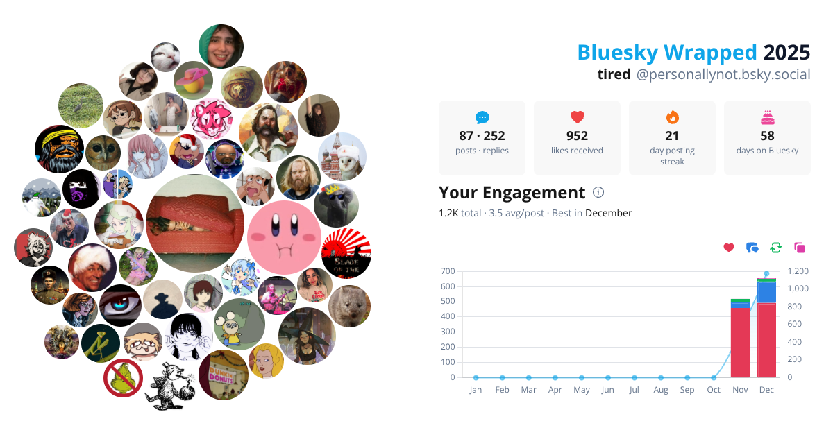 Your Bluesky Wrapped 2025 preview