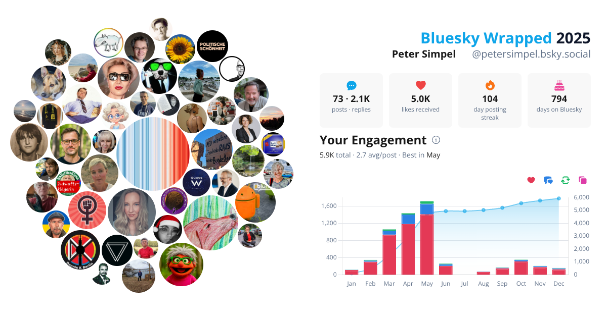 Your Bluesky Wrapped 2025 preview
