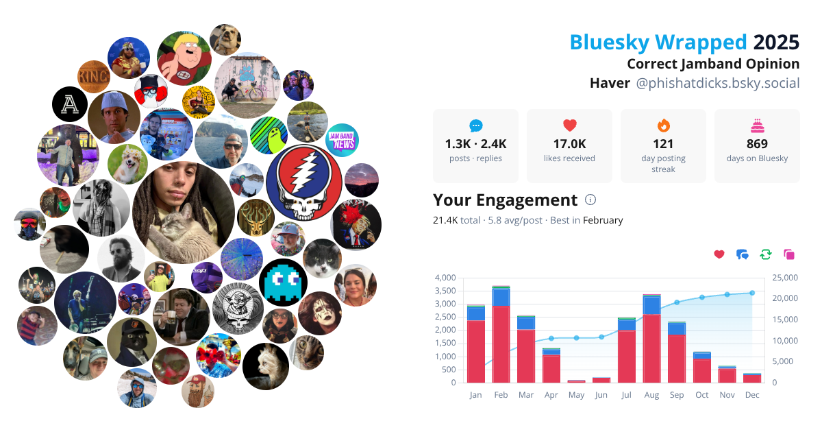 Your Bluesky Wrapped 2025 preview