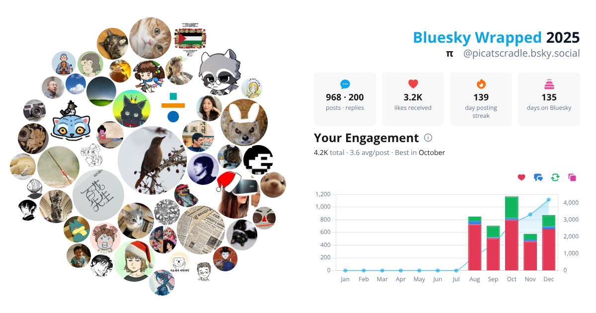 Your Bluesky Wrapped 2025 preview