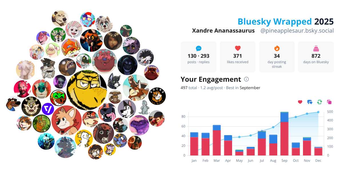 Your Bluesky Wrapped 2025 preview
