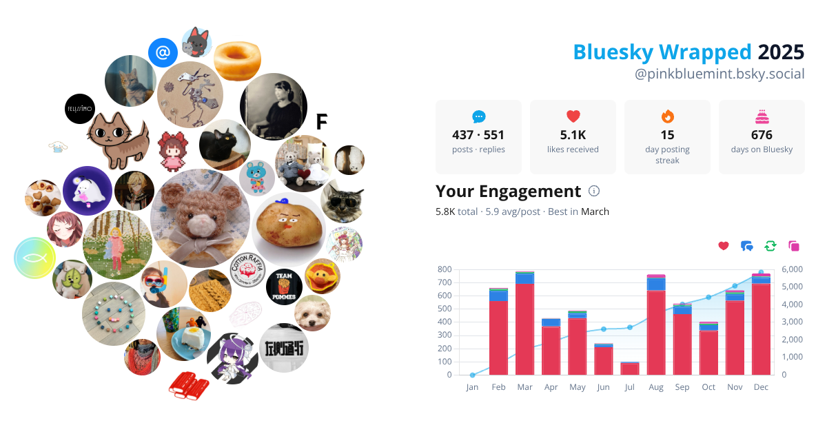 Your Bluesky Wrapped 2025 preview