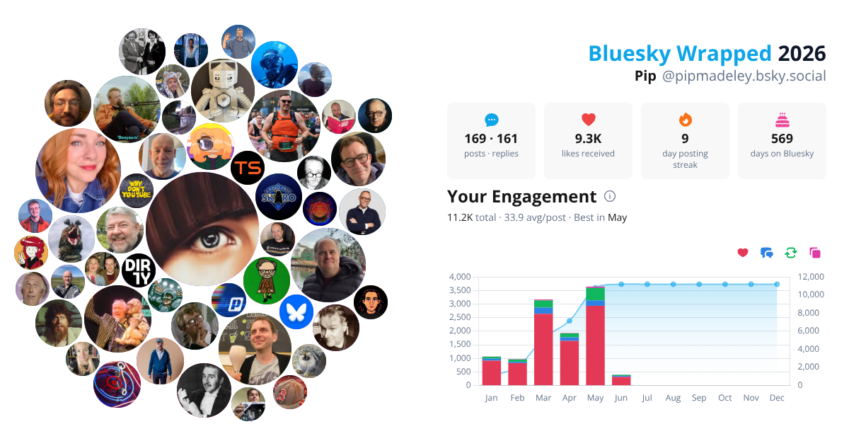 Your Bluesky Wrapped 2026 preview
