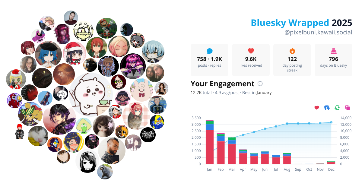 Your Bluesky Wrapped 2025 preview