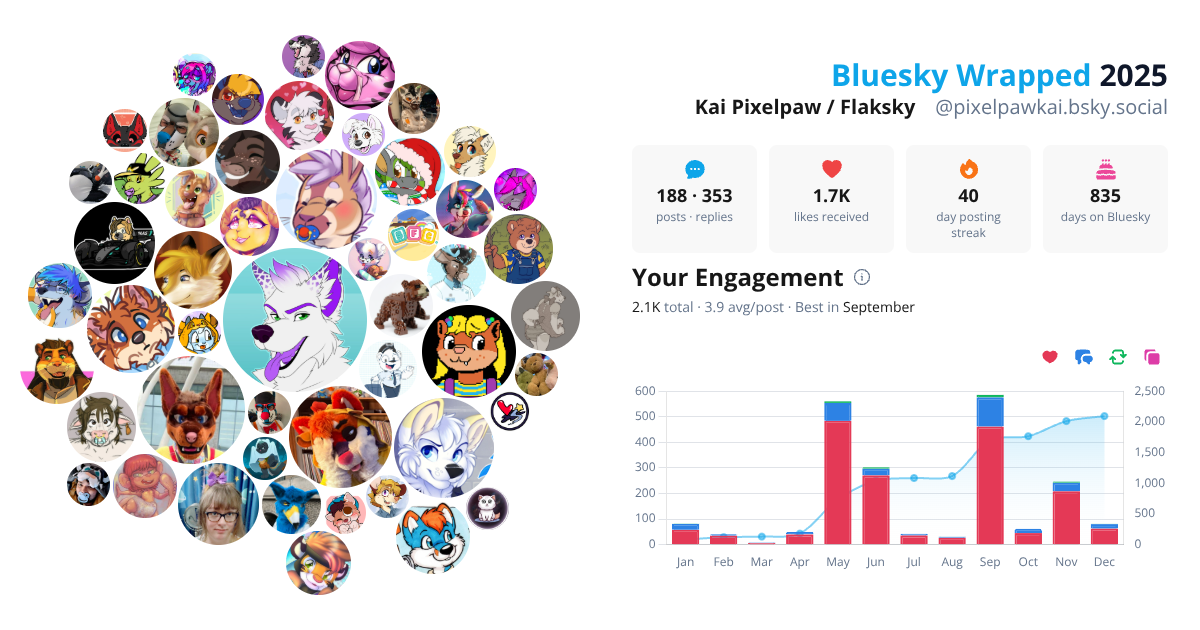 Your Bluesky Wrapped 2025 preview