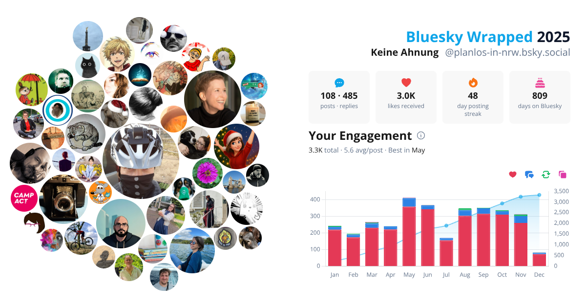 Your Bluesky Wrapped 2025 preview