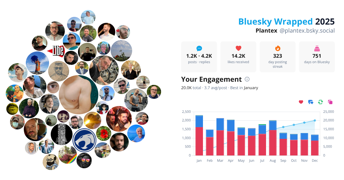 Your Bluesky Wrapped 2025 preview