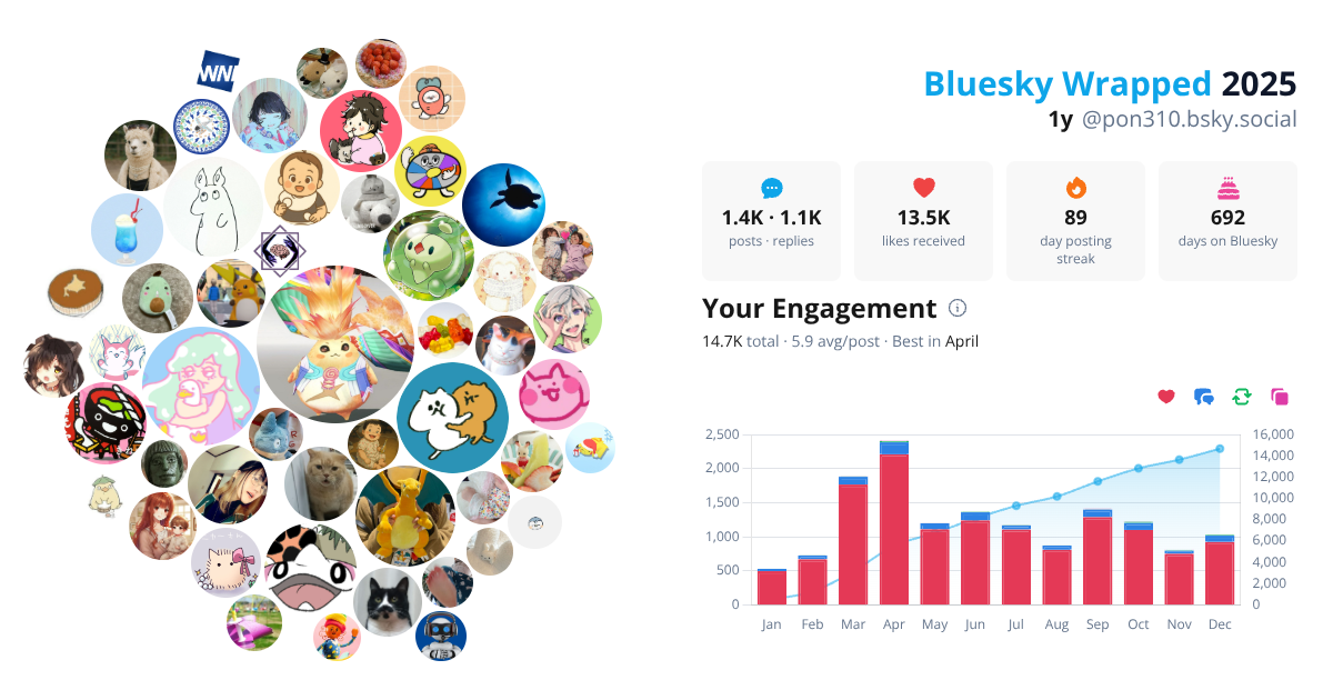 Your Bluesky Wrapped 2025 preview