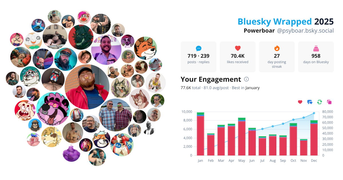 Your Bluesky Wrapped 2025 preview