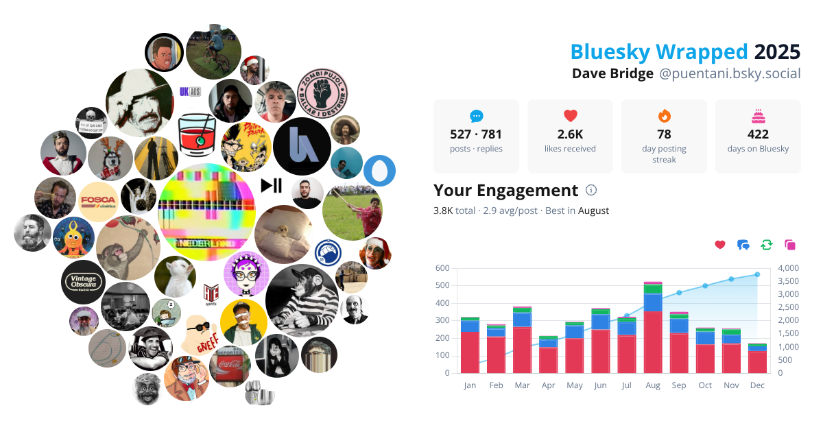 Your Bluesky Wrapped 2025 preview