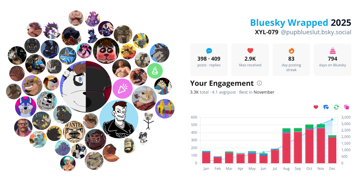 Your Bluesky Wrapped 2025 preview