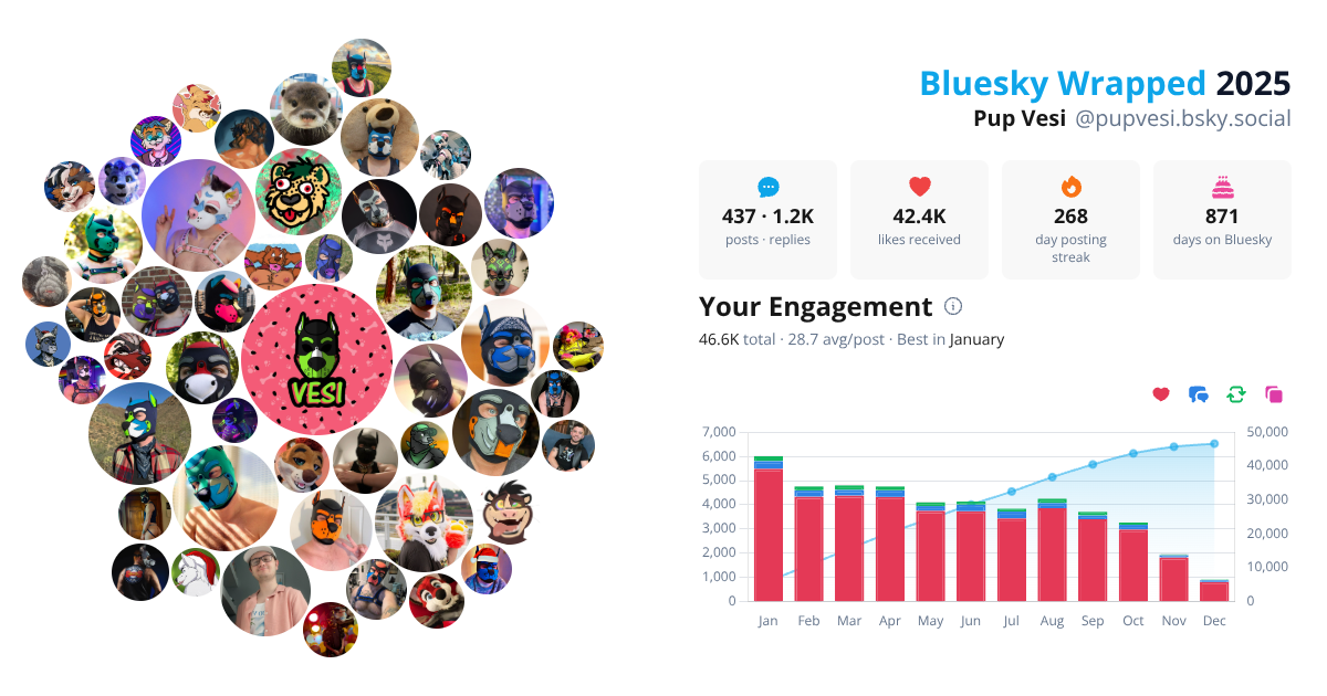 Your Bluesky Wrapped 2025 preview