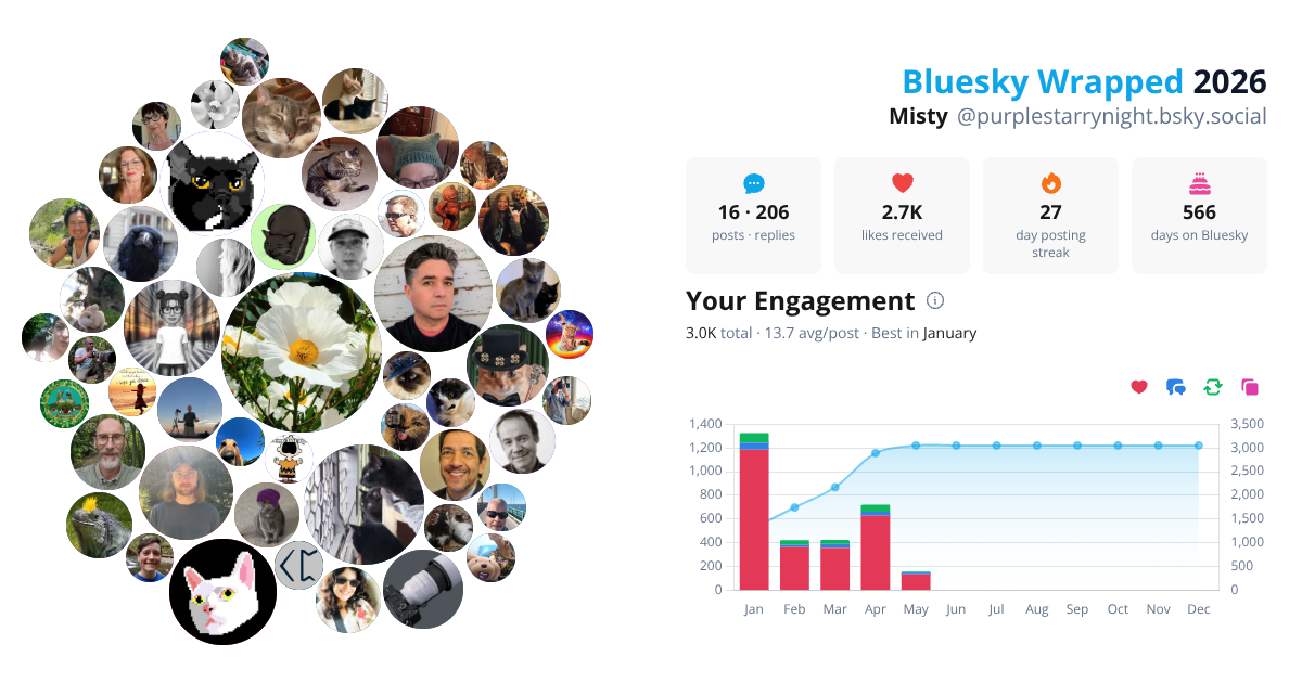 Your Bluesky Wrapped 2026 preview