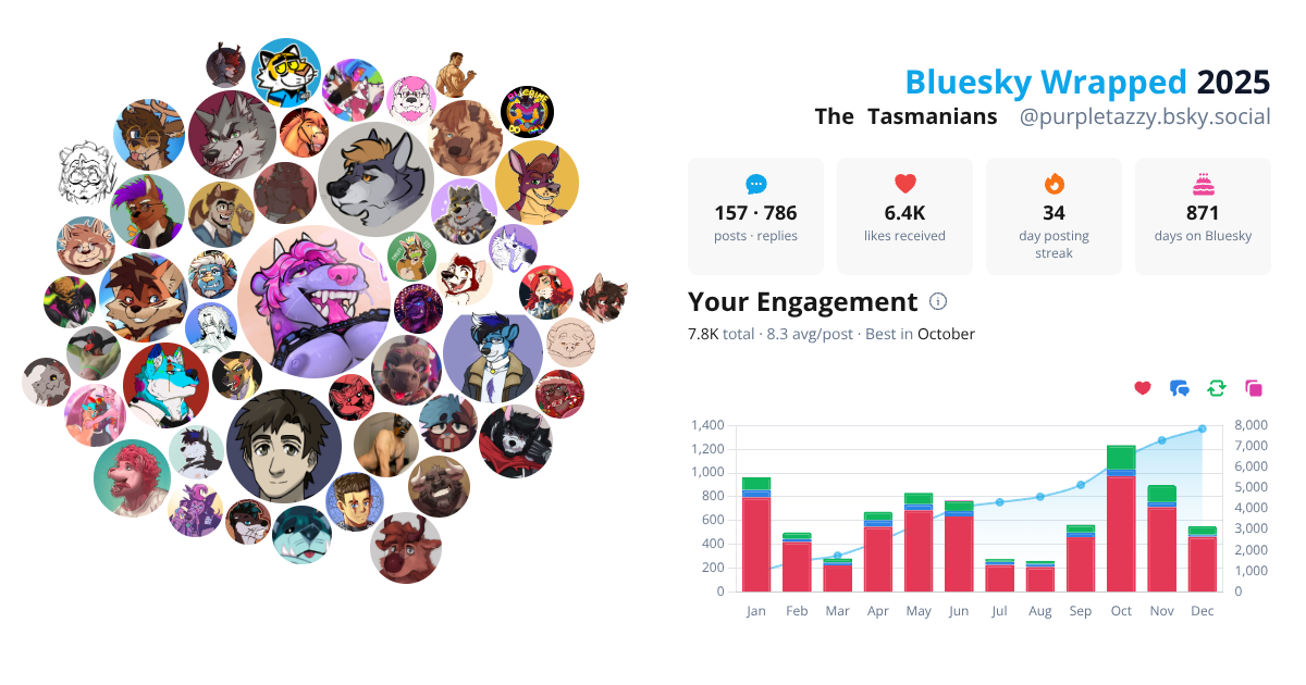 Your Bluesky Wrapped 2025 preview