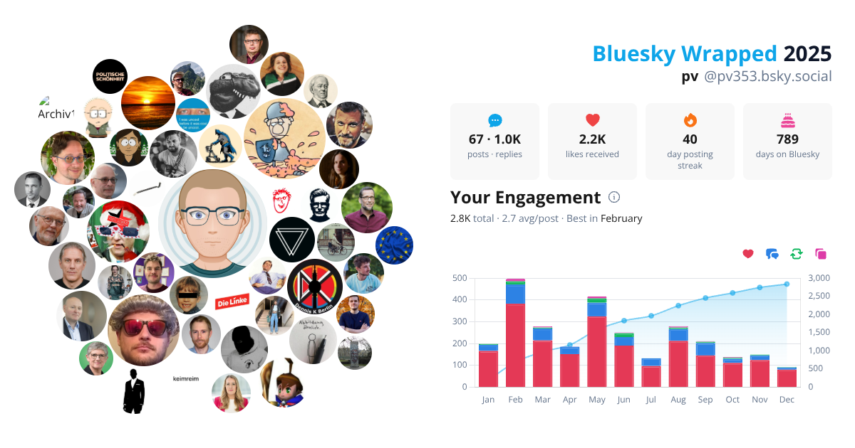 Your Bluesky Wrapped 2025 preview