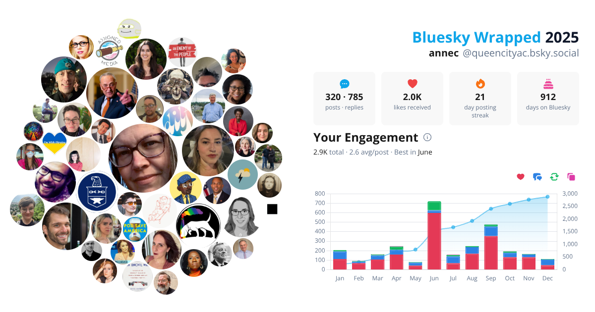 Your Bluesky Wrapped 2025 preview