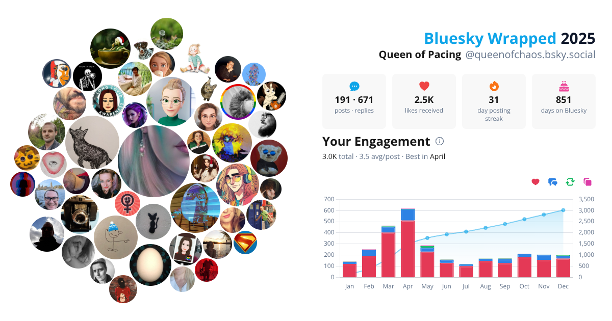 Your Bluesky Wrapped 2025 preview