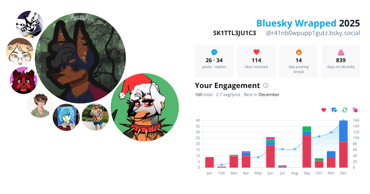 Your Bluesky Wrapped 2025 preview