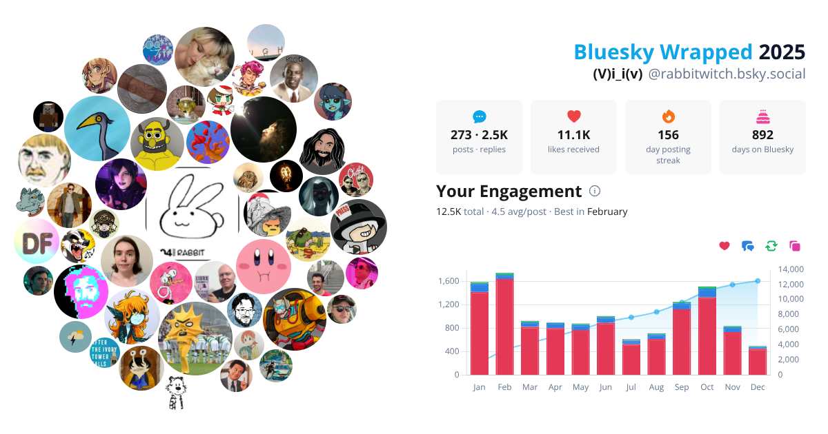 Your Bluesky Wrapped 2025 preview