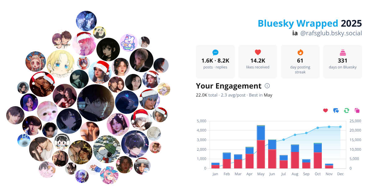 Your Bluesky Wrapped 2025 preview