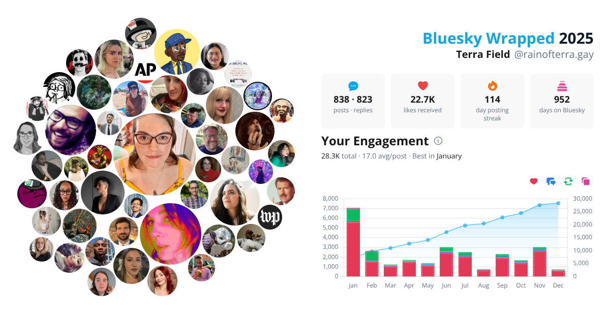 Your Bluesky Wrapped 2025 preview