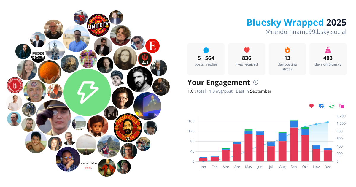 Your Bluesky Wrapped 2025 preview