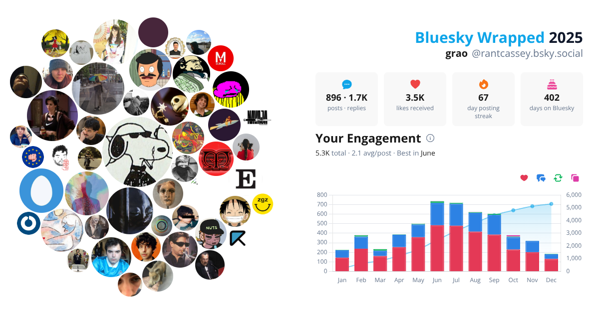 Your Bluesky Wrapped 2025 preview