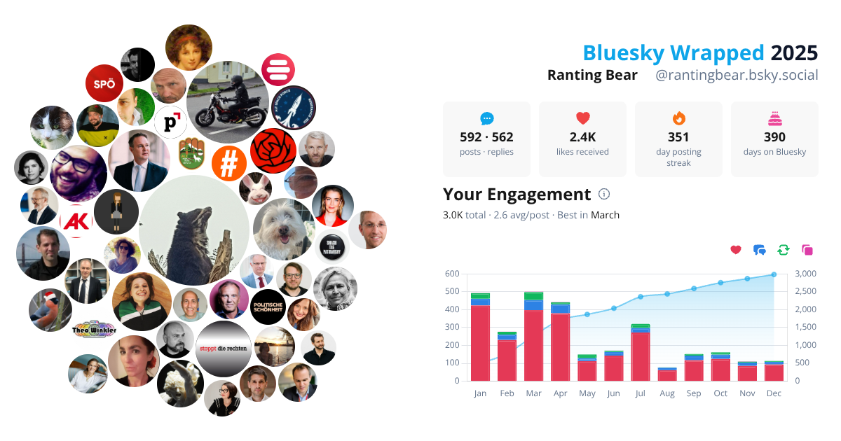 Your Bluesky Wrapped 2025 preview