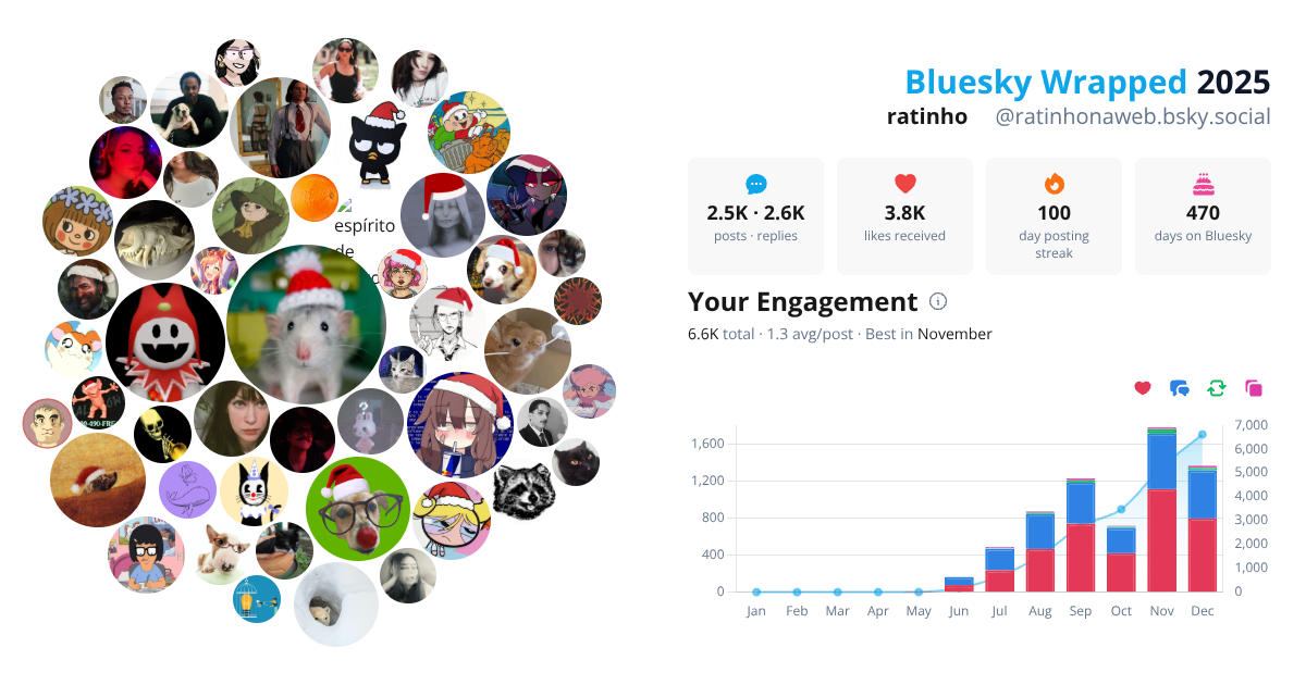 Your Bluesky Wrapped 2025 preview