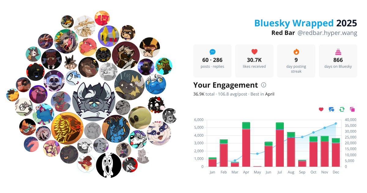 Your Bluesky Wrapped 2025 preview