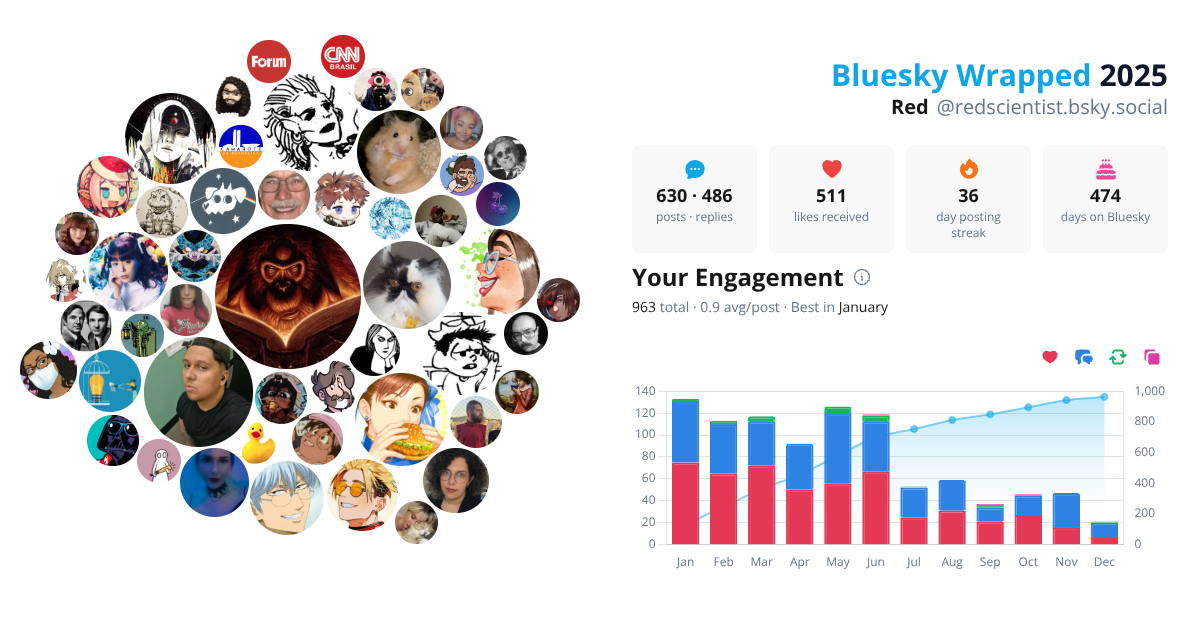 Your Bluesky Wrapped 2025 preview