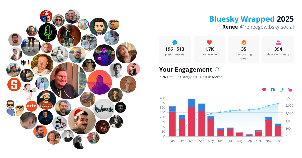 Your Bluesky Wrapped 2025 preview