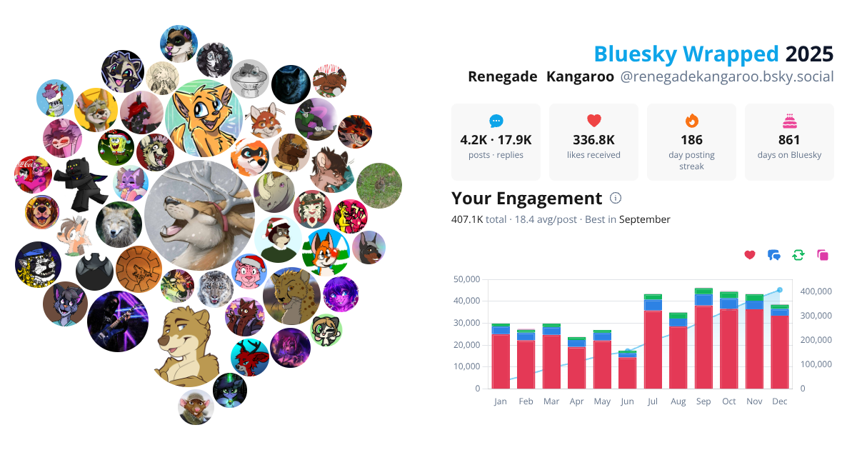 Your Bluesky Wrapped 2025 preview