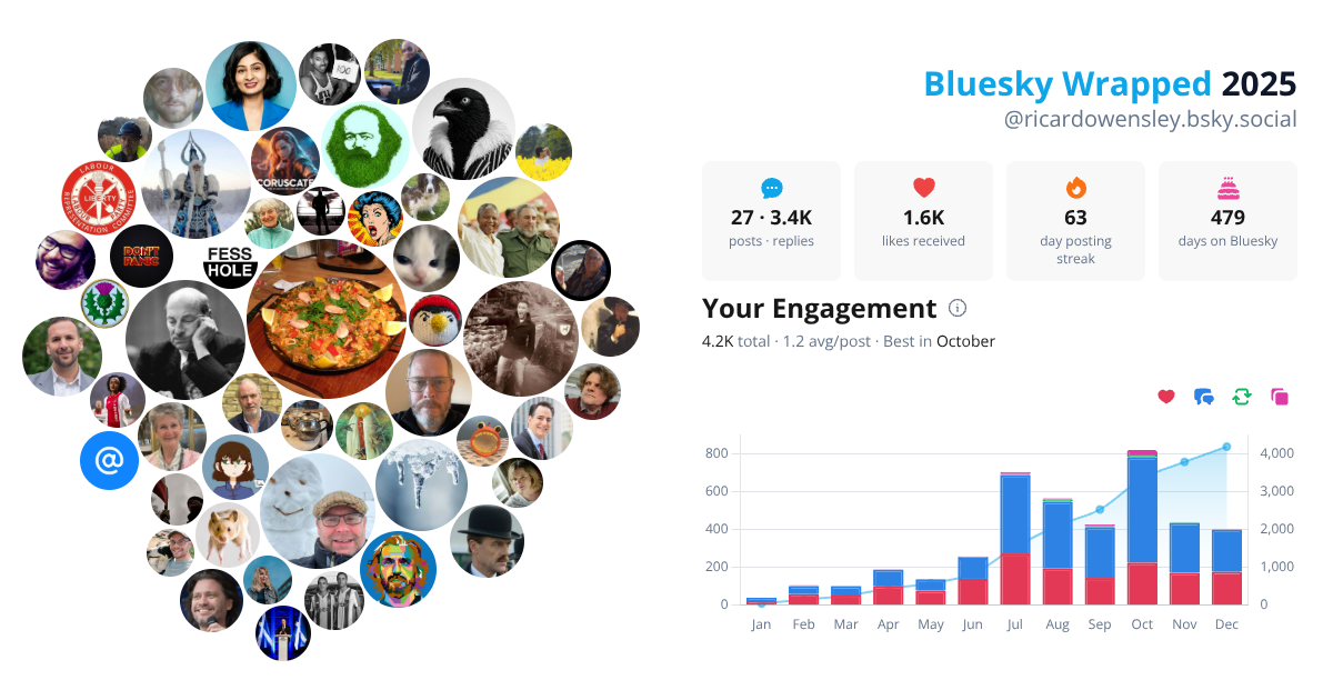 Your Bluesky Wrapped 2025 preview