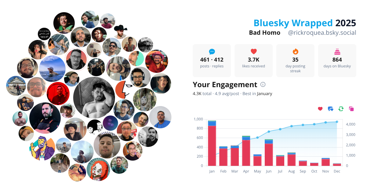 Your Bluesky Wrapped 2025 preview