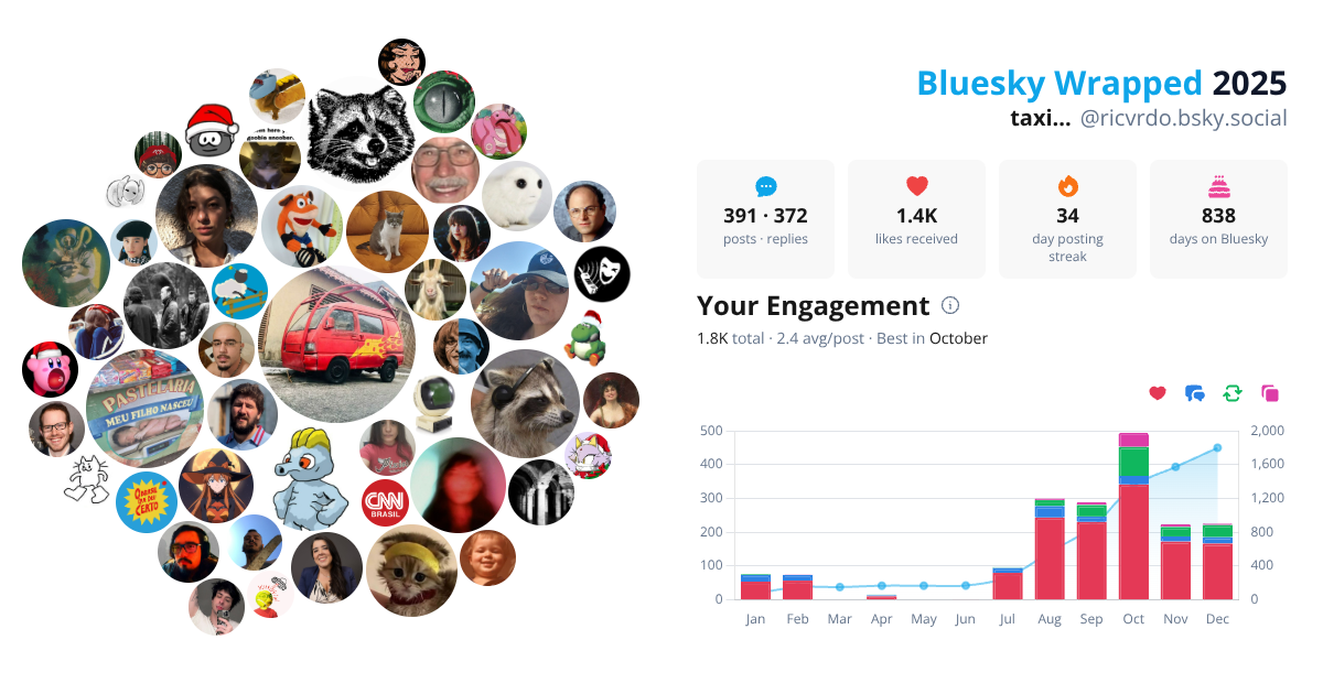 Your Bluesky Wrapped 2025 preview