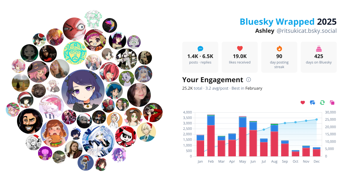 Your Bluesky Wrapped 2025 preview
