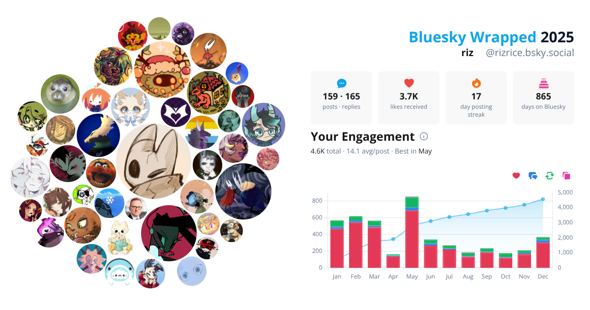 Your Bluesky Wrapped 2025 preview