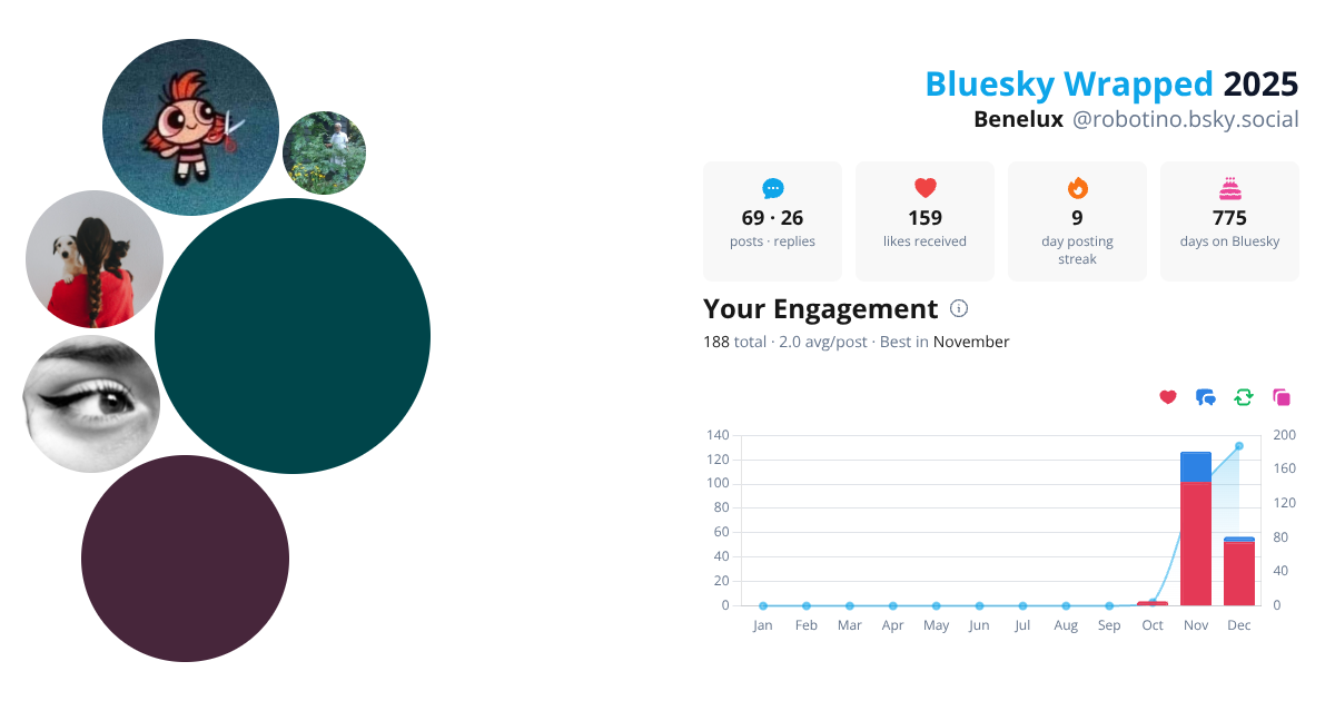 Your Bluesky Wrapped 2025 preview